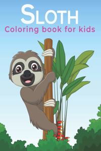Sloth Coloring Book For Kids