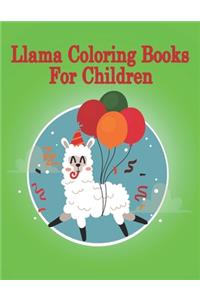 llama coloring book for children