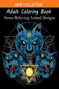 Adult Coloring Book Stress Relieving Animal Designs