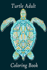 Turtle Adult Coloring Book