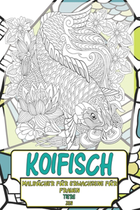 Malbücher für Erwachsene für Frauen - Zen - Tiere - Koifisch