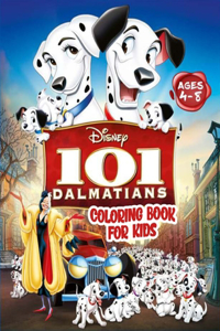 101 Dalmatians coloring book for Kids Age 4-8