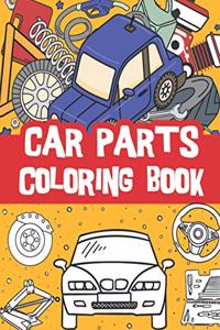 car parts coloring book