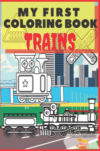 My First Coloring Book Trains