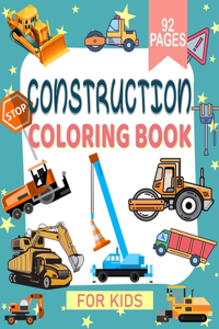 Construction Coloring Book For Kids