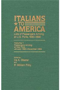 Italians to America, Jan. 1880 - Dec. 1884