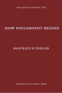 How Philosophy Begins