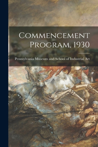 Commencement Program, 1930