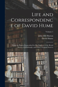 Life and Correspondence of David Hume