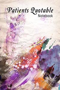 Patients Quotable Notebook