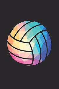 Low Poly Volleyball Notebook - Volleyball Training Journal - Gift for Volleyball Player - Volleyball Diary