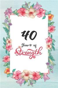40th Birthday Journal