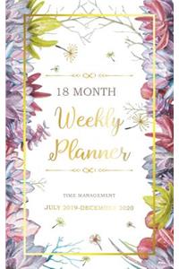 18 Month Weekly Planner 2019-2020