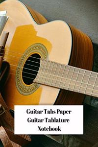 Guitar Tabs Paper Guitar Tablature Notebook