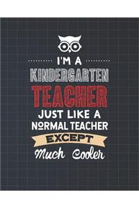 I'm A Kindergarten Teacher Just Like A Normal Teacher Except Much Cooler