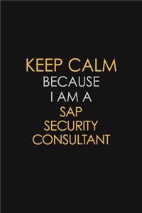 Keep Calm Because I Am A Sap Security Consultant