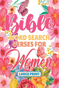 Bible Word Search Large Print Verses for Women