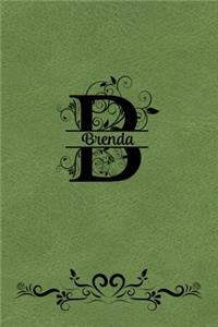 Split Letter Personalized Name Journal - Brenda
