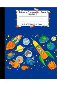 Primary Composition Book, 8x10, 55 Sheets/110 Pages