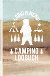 Camping Logbuch: Camper Wohnwagen Zelten Reisetagebuch - Wild Campen im Zelt Tagebuch- Wohnmobil Van Reise Journal - Caravan Reisemobil, Abenteuer Zeltlager Notizbuc