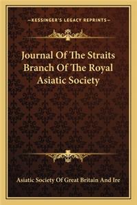 Journal of the Straits Branch of the Royal Asiatic Society