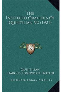 The Instituto Oratoria Of Quintilian V2 (1921)