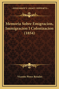 Memoria Sobre Emigracion, Immigracion I Colonizacion (1854)