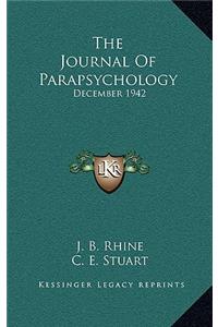 The Journal Of Parapsychology