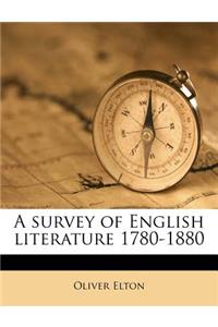 A Survey of English Literature 1780-1880