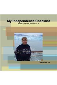 My Independence Checklist