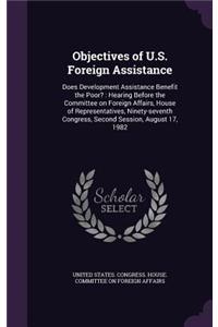 Objectives of U.S. Foreign Assistance