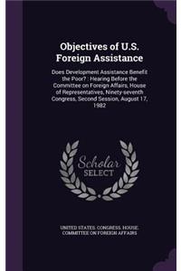 Objectives of U.S. Foreign Assistance