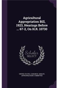 Agricultural Appropriation Bill, 1923, Hearings Before ... 67-2, On H.R. 10730