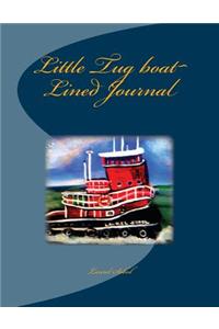 Little Tug boat Lined Journal