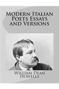 Modern Italian Poets Essays and Versions
