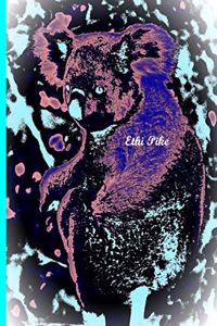 Ethi Pike - Purple Koala Notebook / Extended Lines / Soft Matte Cover