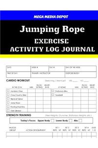 Jumping Rope Exercise Activity Log Journal