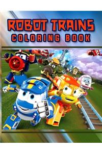 Robot Trains Coloring Book