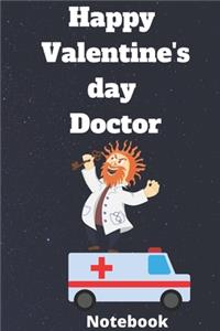 Happy valentine's day doctor notebook