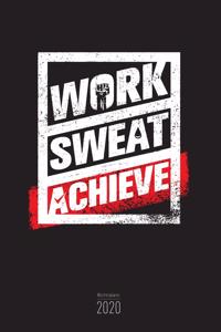 Wochenplaner 2020 - Fitness Gym Bodybuilding