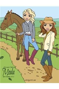Livro para Colorir de Moda para Meninas 1 & 2