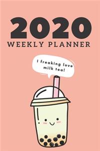 2020 WEEKLY PLANNER for milk tea lovers