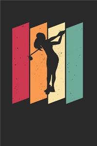 Golf Golfen Golfspieler Notizbuch