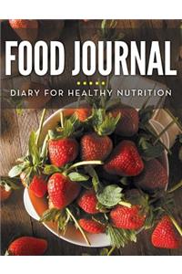 Food Journal Diary For Healthy Nutrition