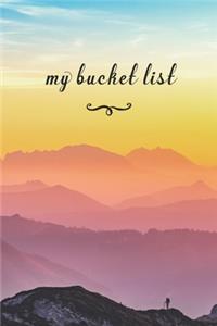 My Bucket List
