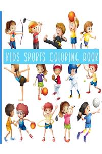 Kids Sports Coloring Book