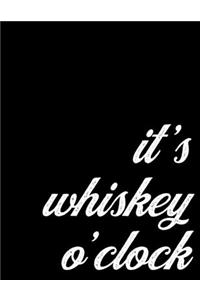 2020 Monthly and Weekly Planner Cool Gift for Whiskey Drinkers - It's Whiskey O'Clock