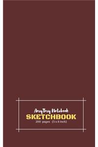 AmyTmy Notebook - Sketchbook - 200 pages - 5 x 8 inch - Matte Cover