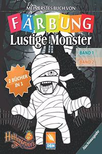 Lustige Monster - 2 bücher in 1 - Band 1 + Band2 - Nachtausgabe