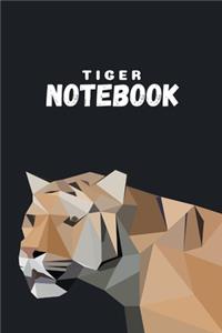 Tiger notebook: Tiger notebook A5 gift for tiger lovers - Lined notebook/journal